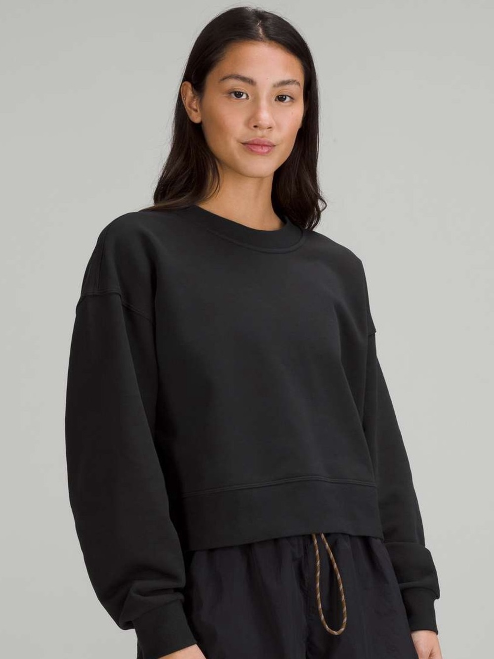 Lululemon Perfectly Oversized Cropped Crew Sweatshirt